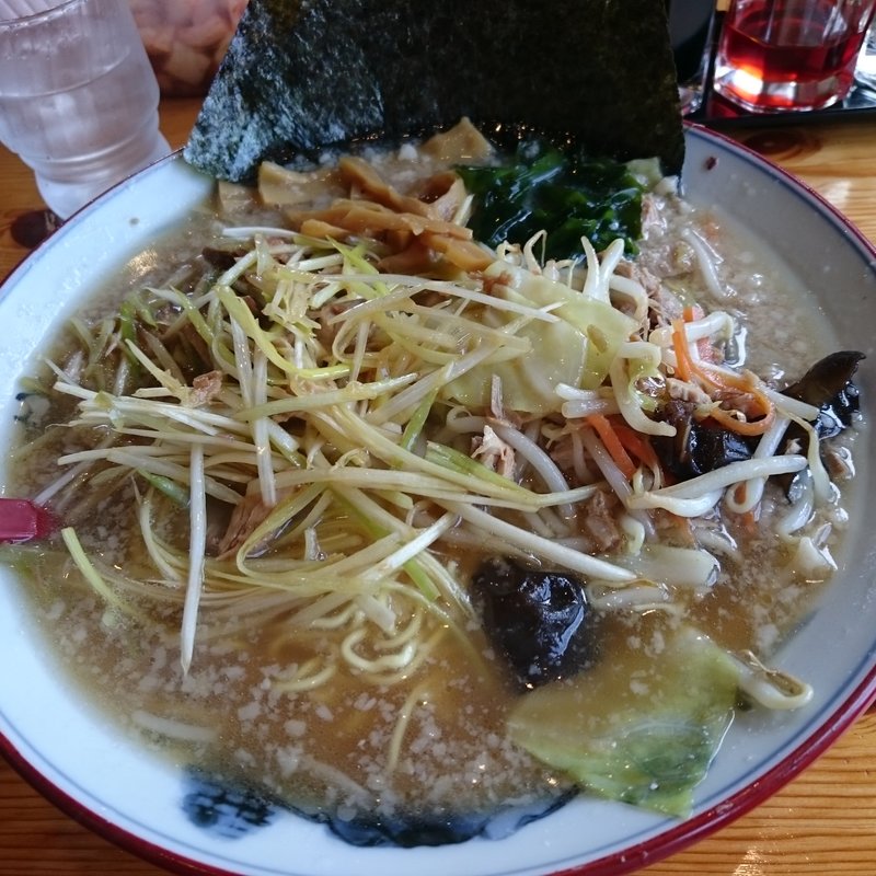 ネギラーメン + 野菜(椿　ラーメンショップ 木立店 )