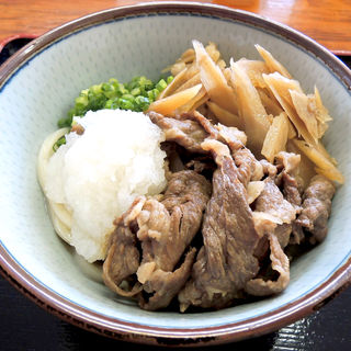 肉ごぼうぶっかけ冷(上田うどん店 （うえだうどんてん）)