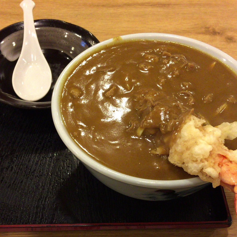 えびカレーうどん(つる岡)