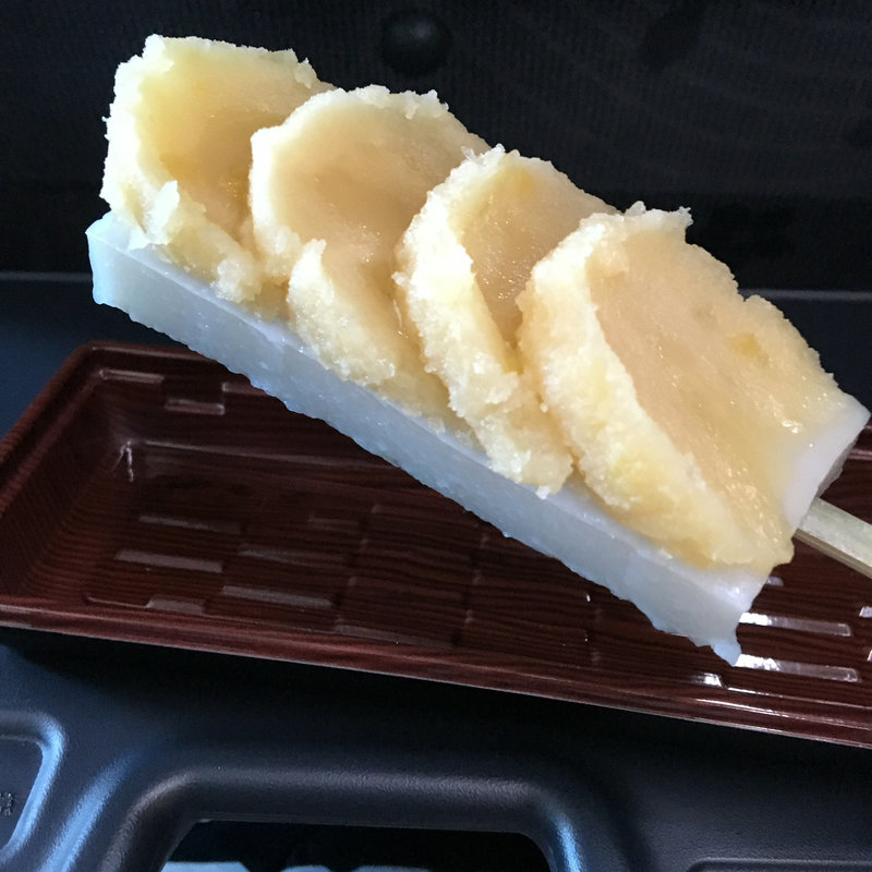 串くず餅  -栗餡-(船橋屋  鬼平江戸処店)