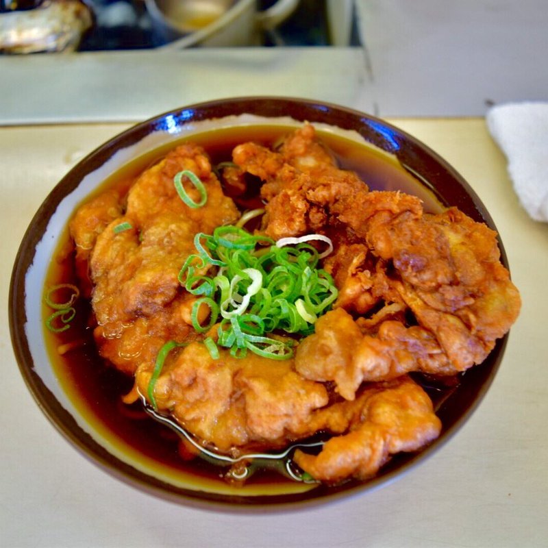 唐揚げそば(弥生軒 )