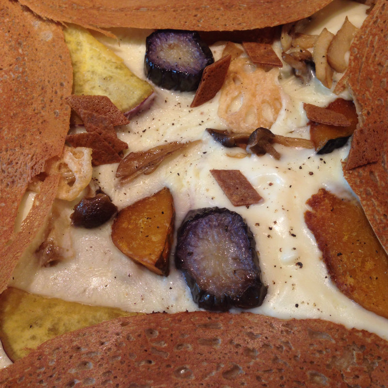 カボチャと秋野菜のガレット(ランチセット)(12.Cafe 横浜 トゥエルブドットカフェYOKOHAMA)