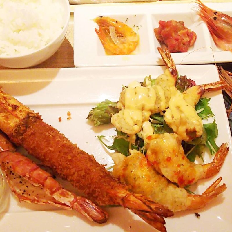 海老づくしランチ(海老れんこん)