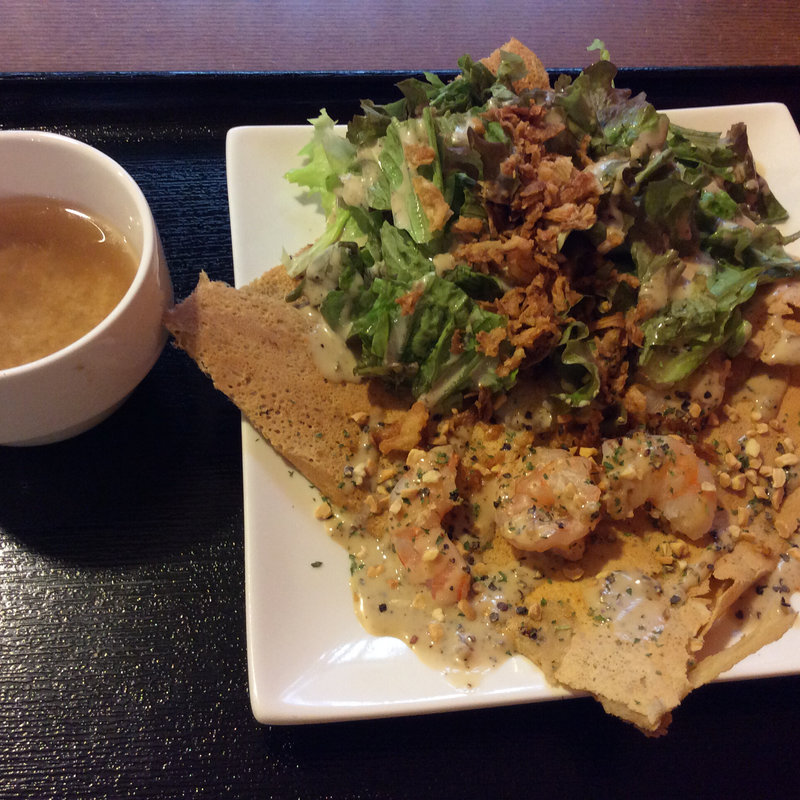 プリプリ海老のクリーミーガレット(hana cafe )