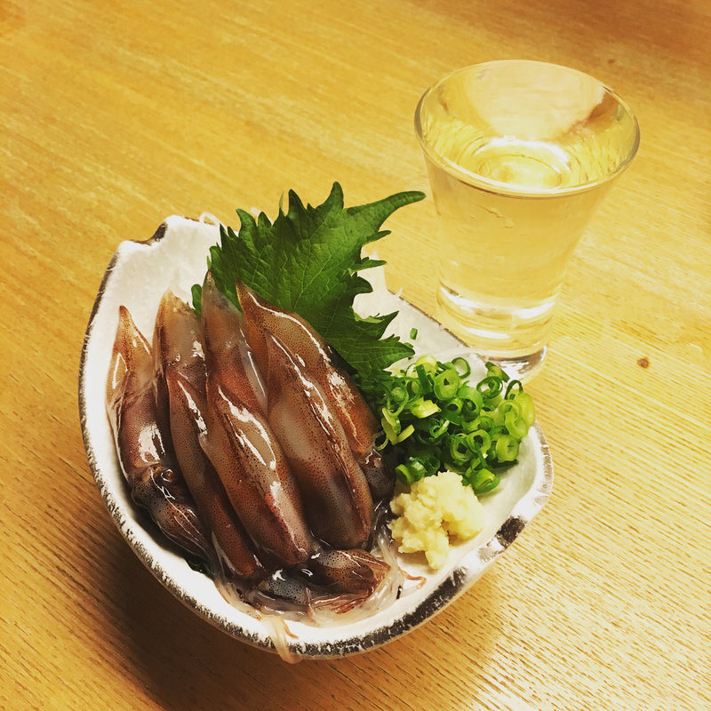 生ホタルイカ刺身(笑円)