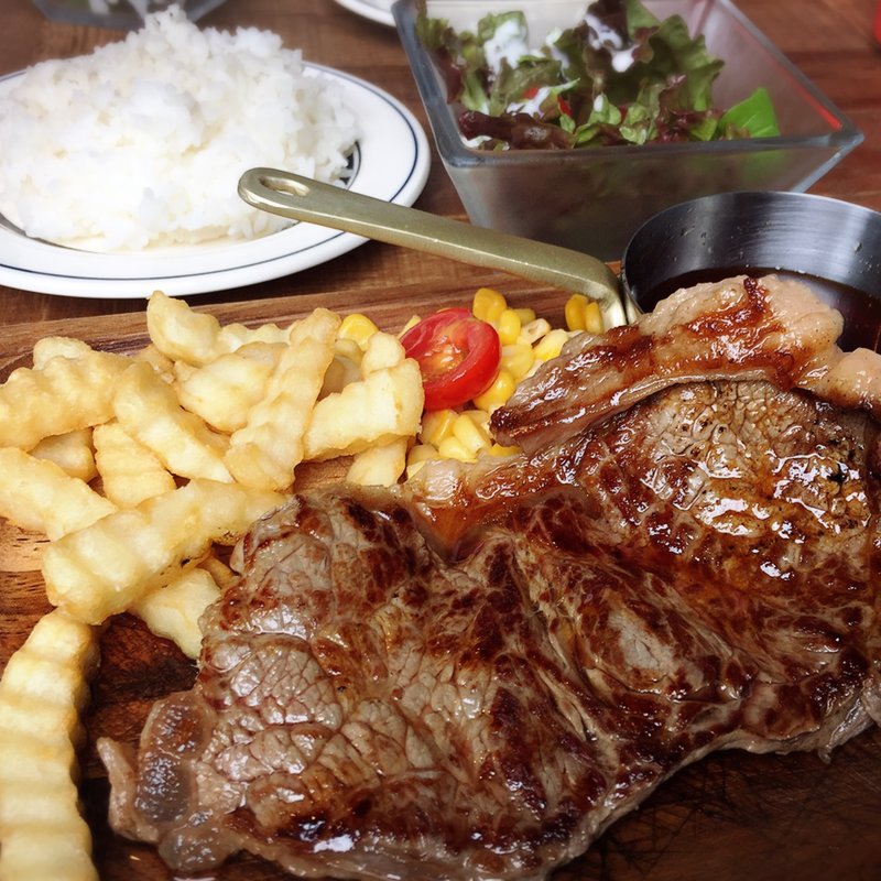 サービス サーロインステーキランチ(Nick stock)