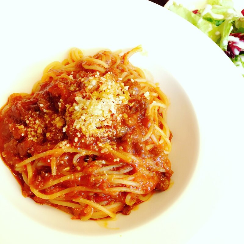 土日祝日限定ランチ スパゲッティボロネーゼ(スパニッシュ トゥ イタリアン バルコ （Spanish to Italian Barco）)