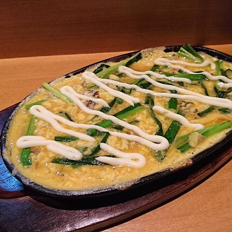 ニラ玉マヨ鉄板(薬院オトナ食堂 チヂワ)