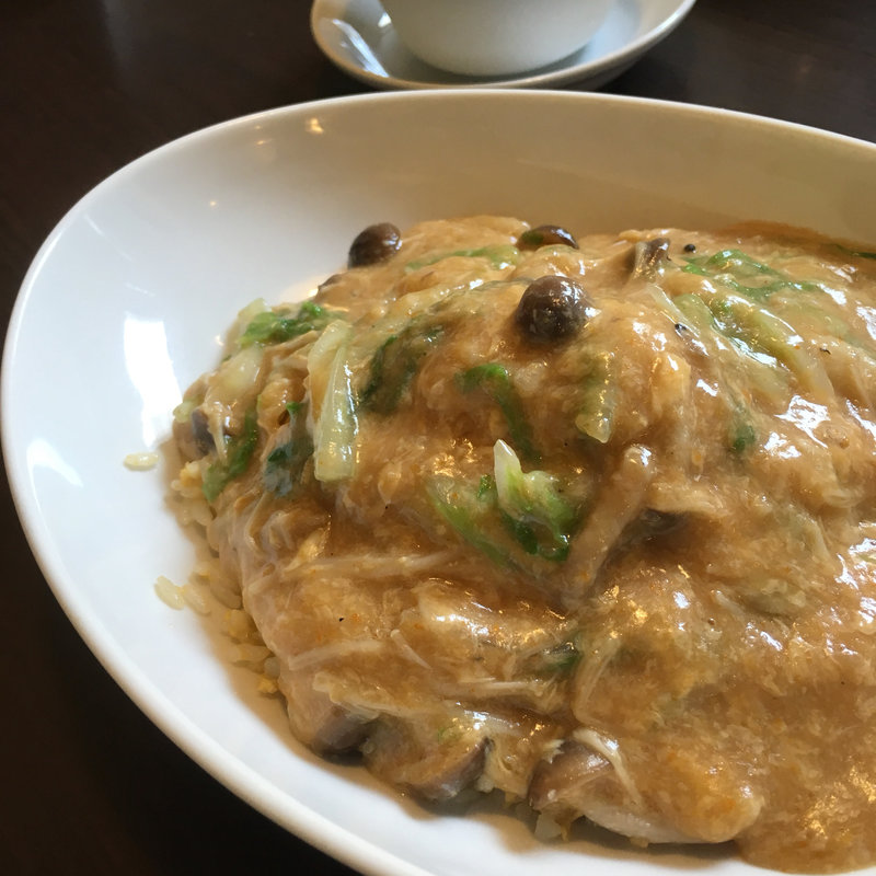 上海蟹味噌あんかけ炒飯(中国食酒坊 まつもと)
