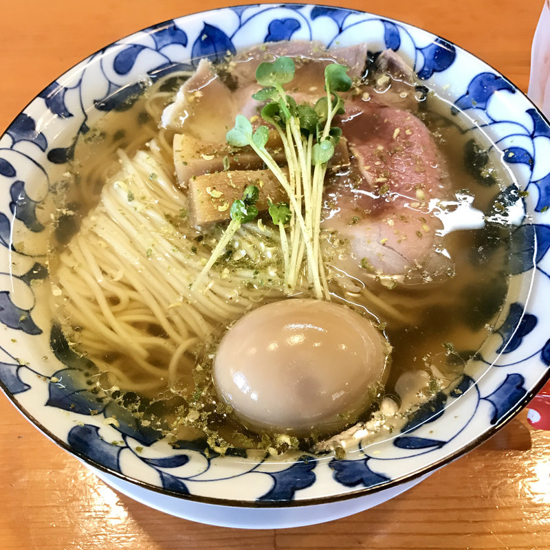 山椒の塩そば＋煮卵(麺処　清水 )