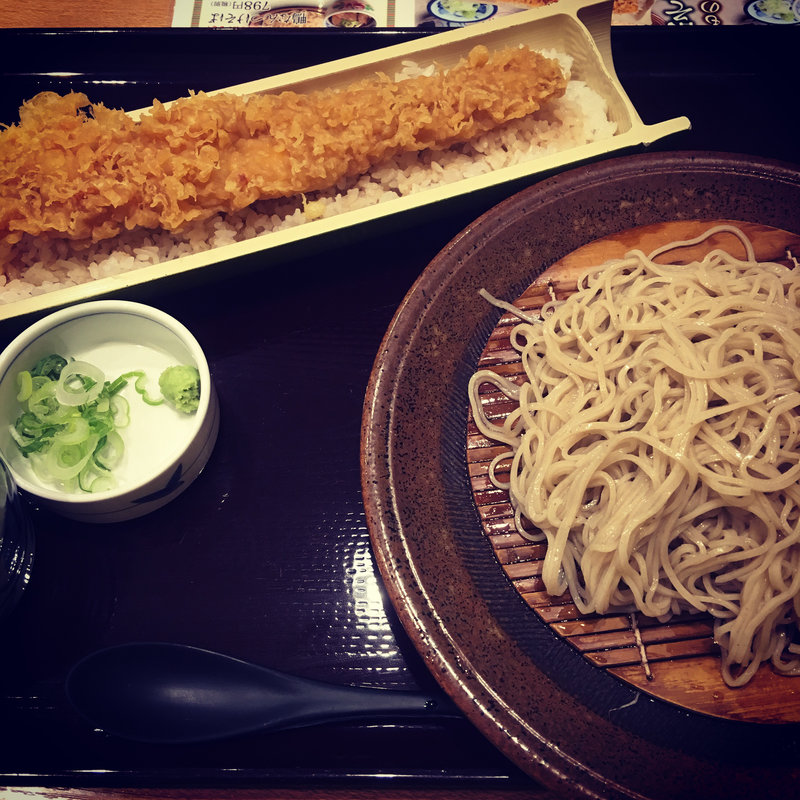 まかないそばセット(穴子一本丼)(十割そば会 郡山本店 )
