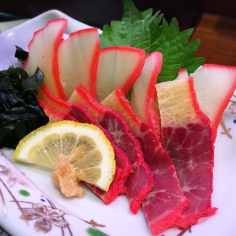 鯨ベーコン刺し(すし大臣 鳥栖本店 )