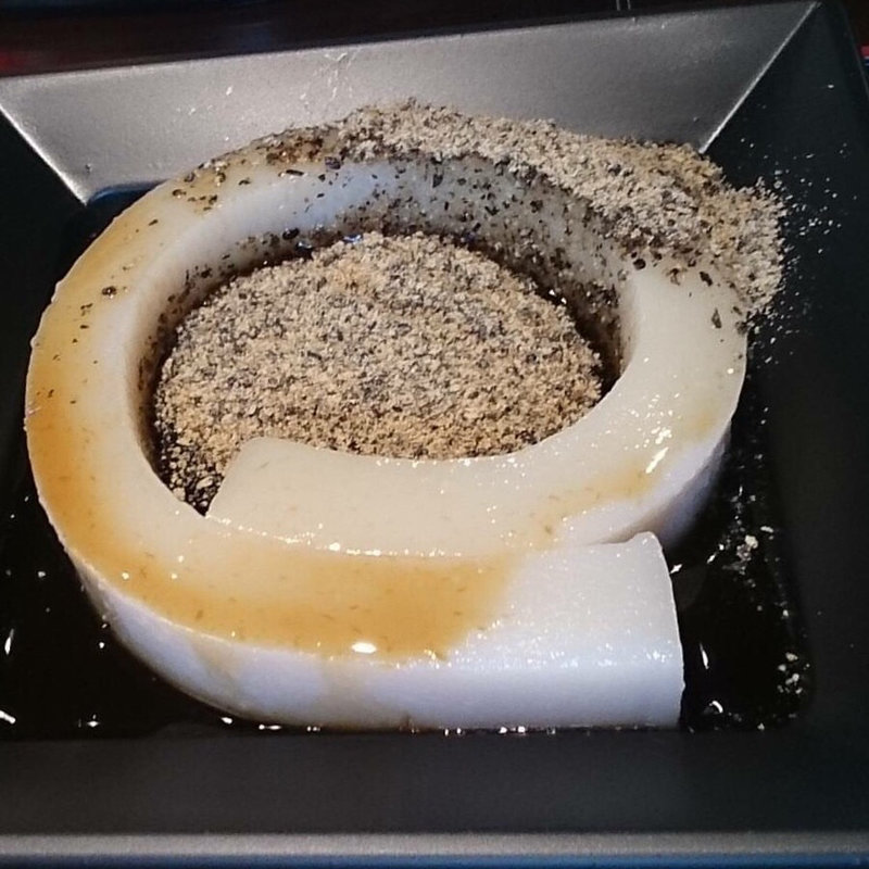 一本饂飩風くず餅(船橋屋  鬼平江戸処店)