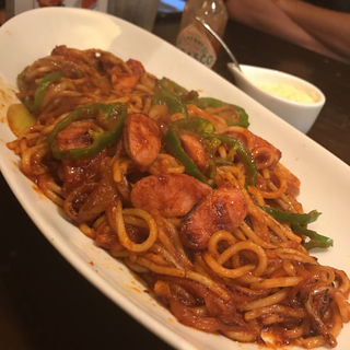 昔ながらのナポリタン(カフェ香咲)