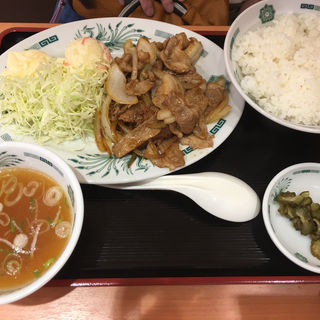 生姜焼き定食(日高屋 豪徳寺駅前店)