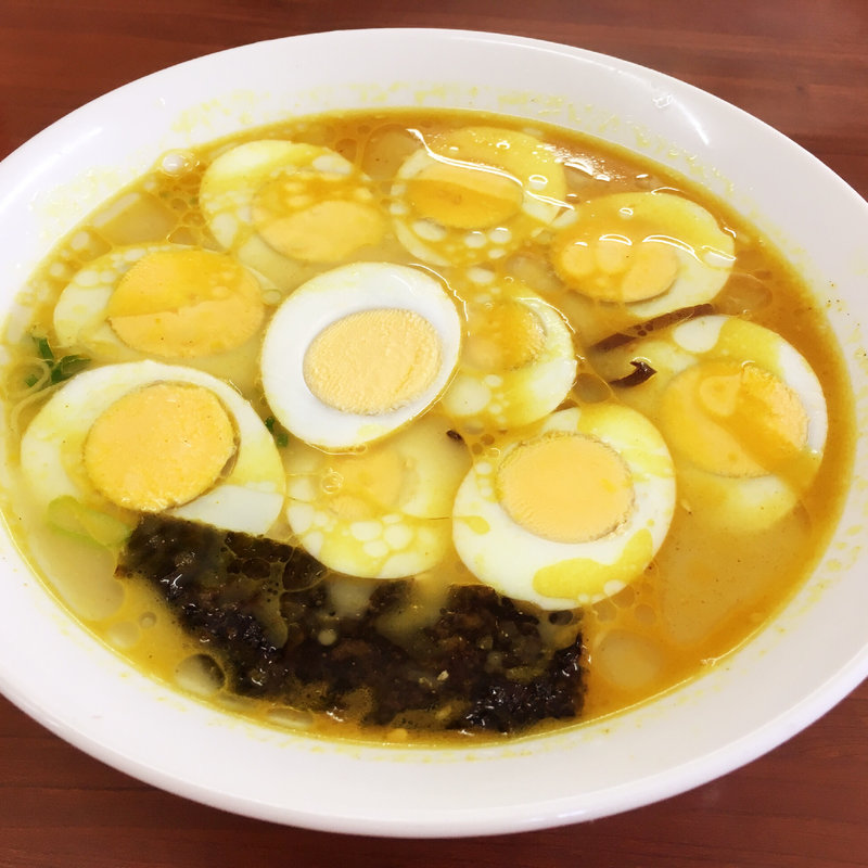 カレー味 玉子ダーメン(博多ダーメン屋八千代支店)