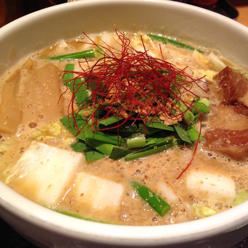濃厚味噌らぁ麺(生姜醤油専門 我武者羅 幡ヶ谷本店)