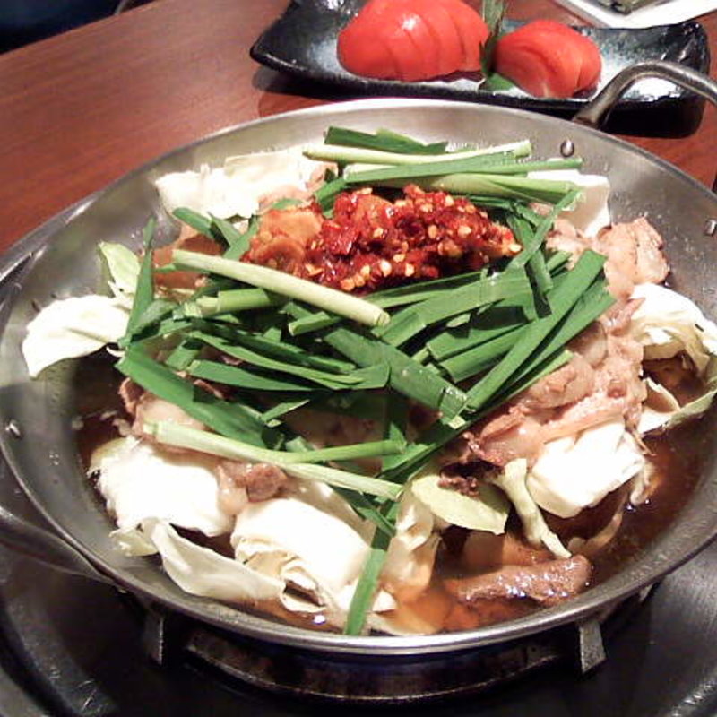 炙りもつ鍋(もつ鍋一慶 八丁堀店)