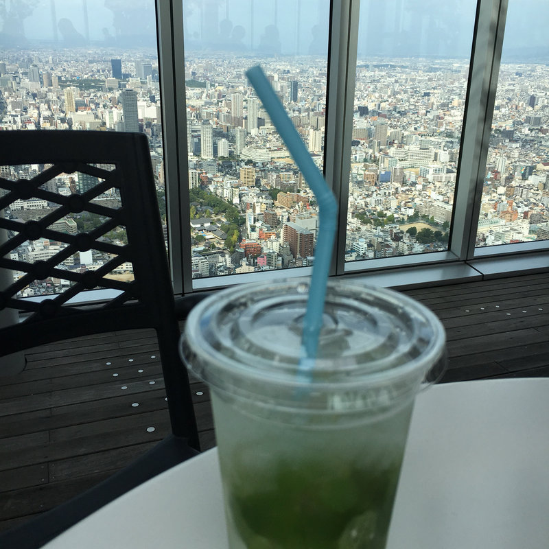 フレッシュミントの自家製レモネード(カフェダイニングバーSKY GARDEN 300)