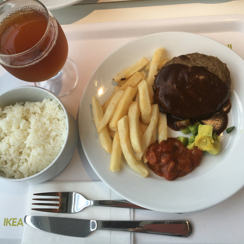 ビーフ100%ハンバーグ(IKEA レストラン＆カフェ 鶴浜店 （イケア）)