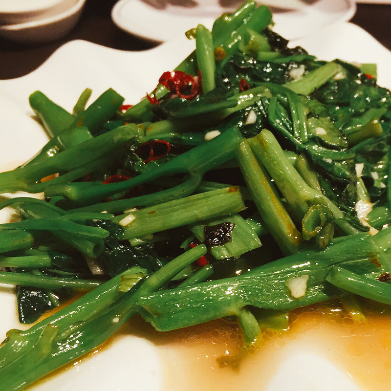 空芯菜炒め(china garden ZIKU)