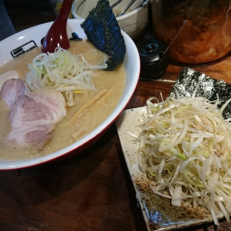 のがほ元 （ はじめ ） + ネギ + 味付け玉子(野方ホープ 野方本店)