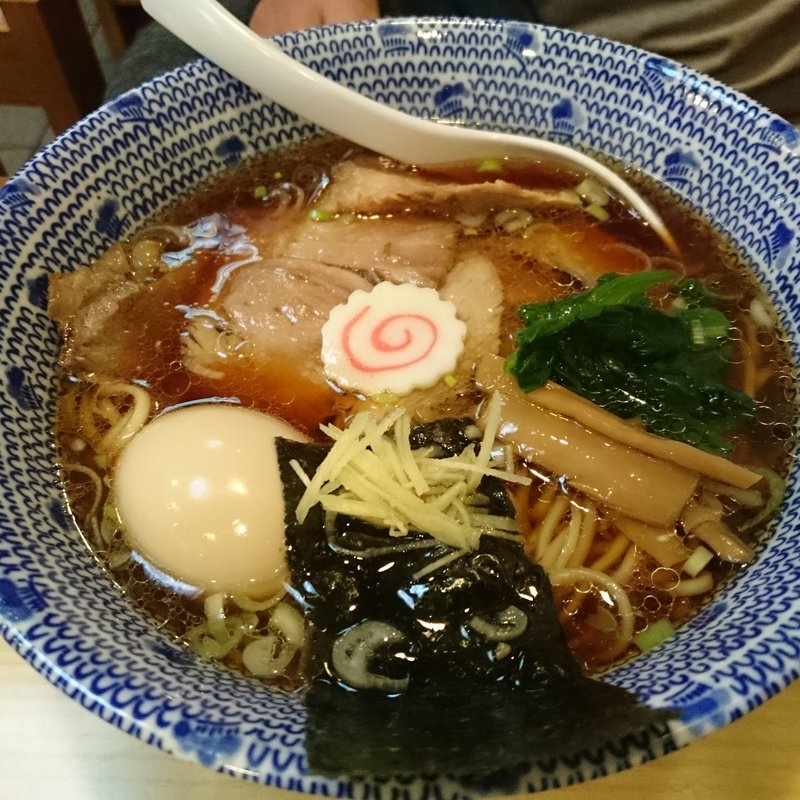 チャーシュー中華そば + 味付け玉子(かみの屋)