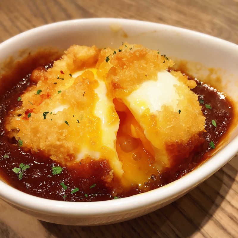 つまんでご卵の玉子カツ(マスターズカフェ/薬院)