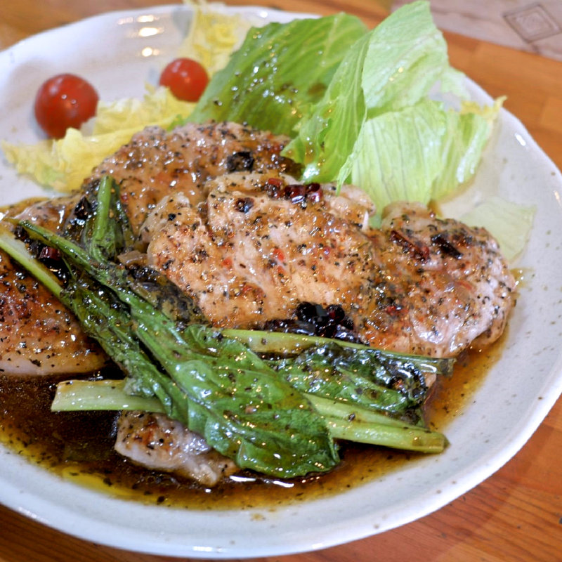 ポークステーキW JAMAICAソース(そーらんぶるぅ )