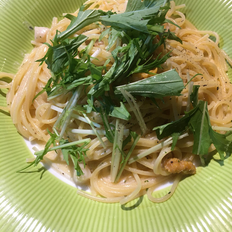 ウニとホタテのクリームパスタ(ナチュラルダイニング アルコバレーノ )