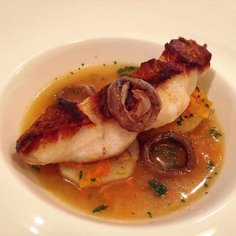 アラカブのポワレ(ペシェミニョン)