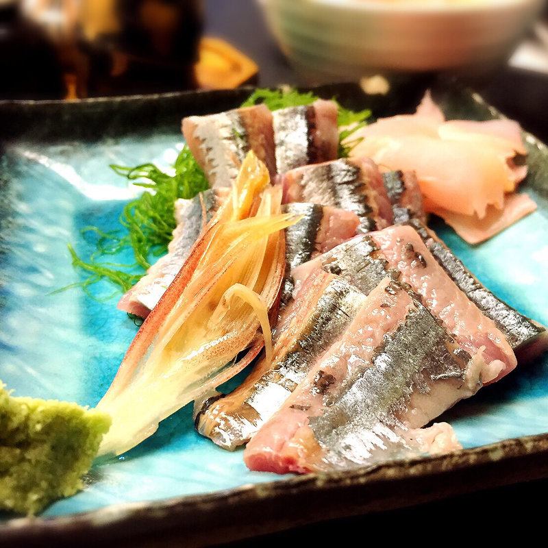 秋刀魚の刺身(幸寿司阿佐ヶ谷店)