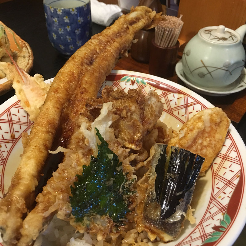 穴子天丼(手打そば 砂場 伊豆高原 （てうちそば すなば いずこうげん）)