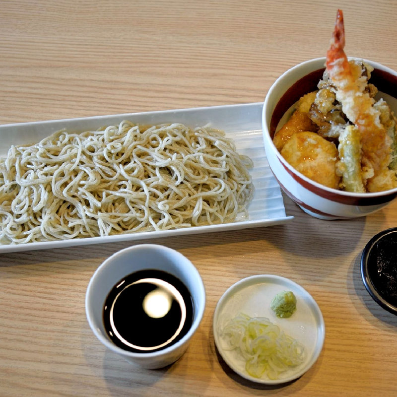 もりそば+ミニ天丼(蕎麦たちばな )