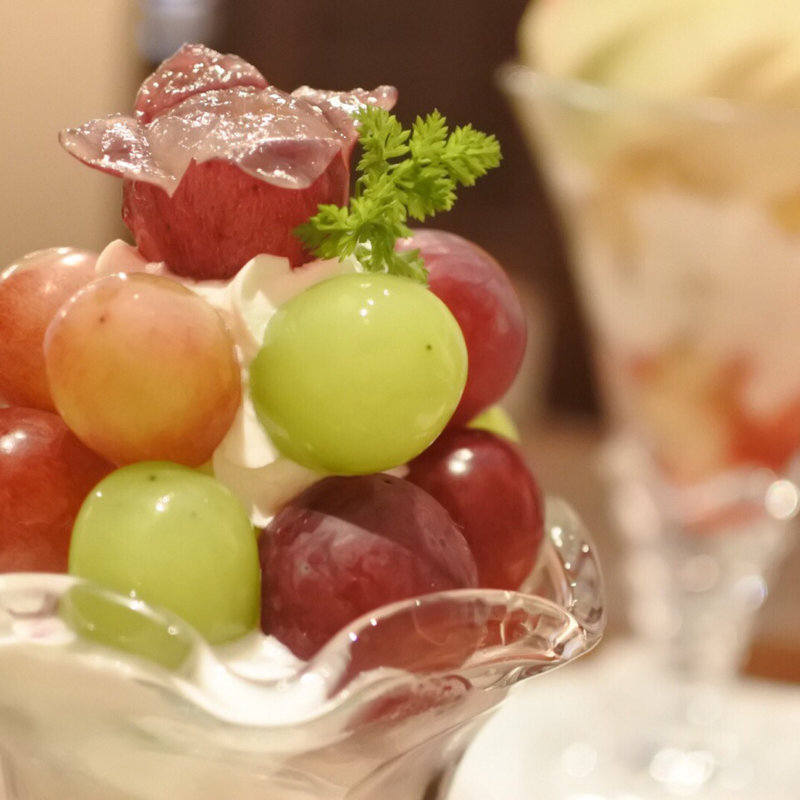 秋ぶどうパフェ(くらしき桃子 倉敷本店 )
