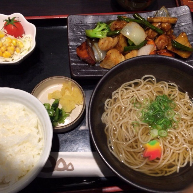 黒酢あんかけセット(家族亭 神戸朝日ビル店)