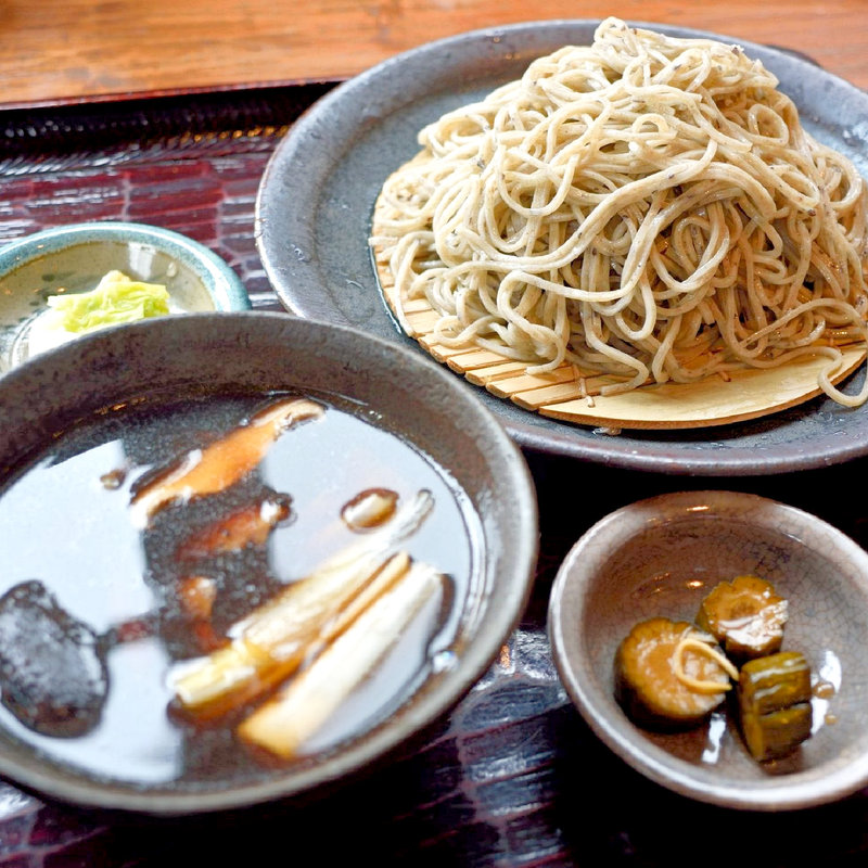 10割そばの細そば+鴨汁(うえはら )