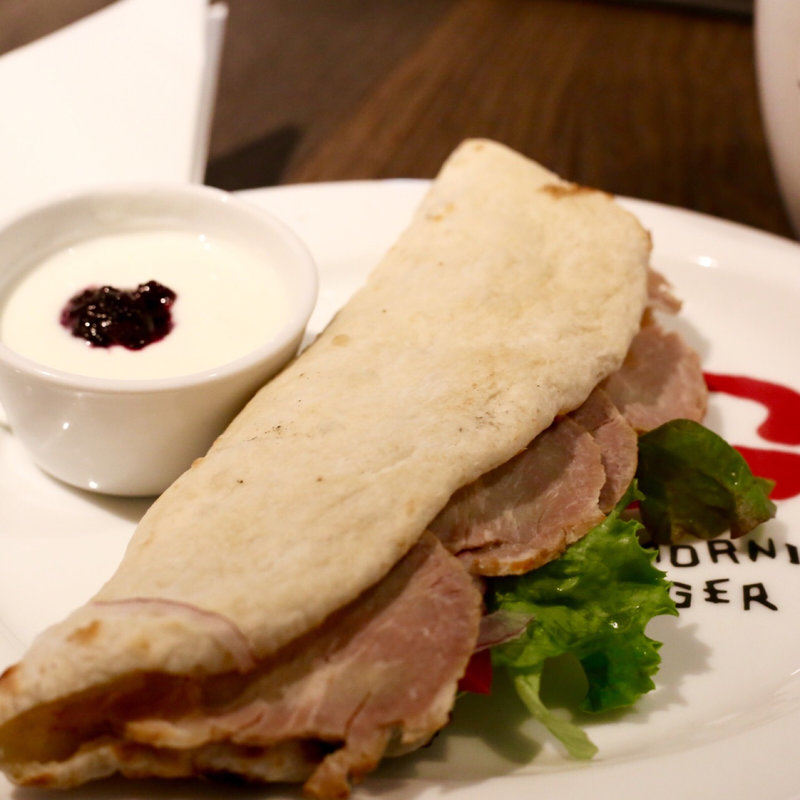 自家製ロースハムのパニーニ(グッドモーニング カフェ 千駄ヶ谷店 （Goodmorning Cafe）)