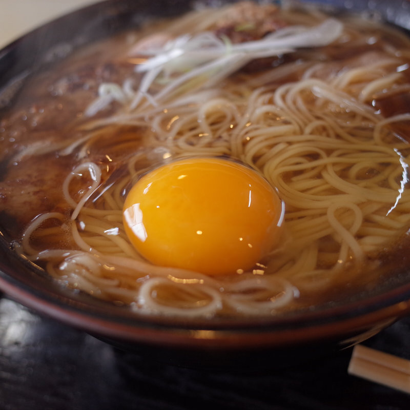 鴨南蛮そばにたまご(そば政（蕎麦政）)