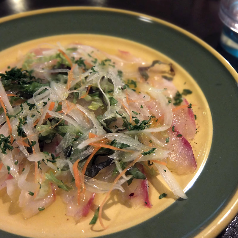 宮城県産　新鮮なコチのカルパッチョ(PIZZETTO (ピッツェット))