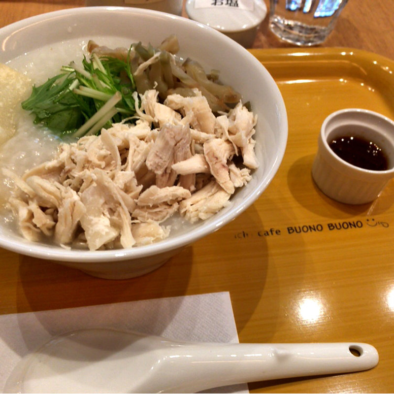 蒸し鶏とザーサイのおかゆ S(MOMOGAYUYA)