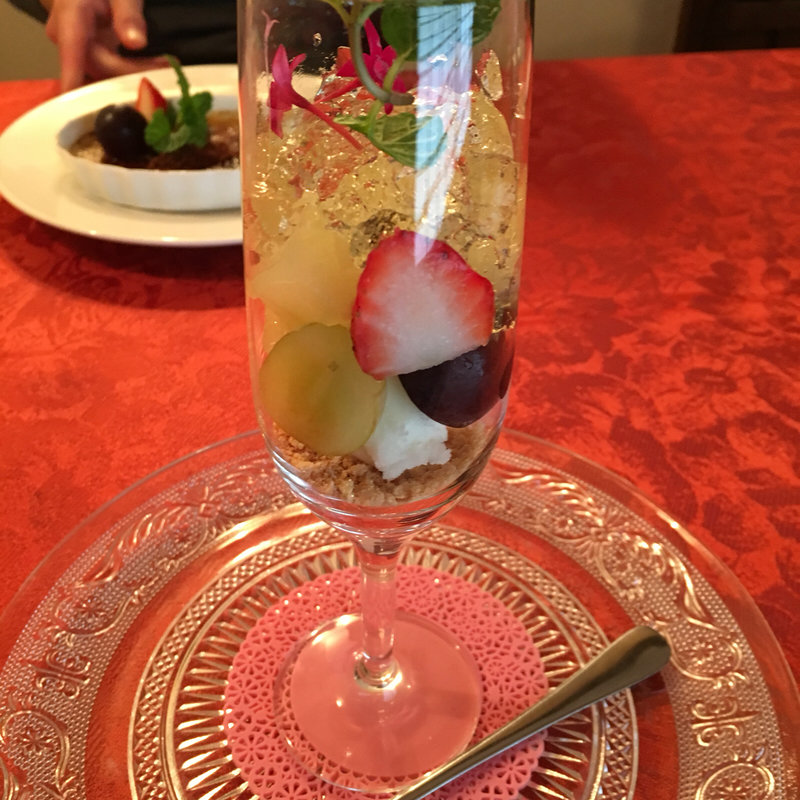 洋梨のパフェ(ラ・フォンテ)