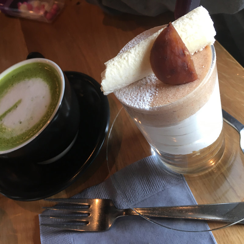 抹茶ラテ&モンブラン(CAFE the CORNER)