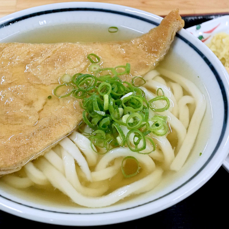 かけそのまま+お揚げ(こがね製麺所 高松木太店)