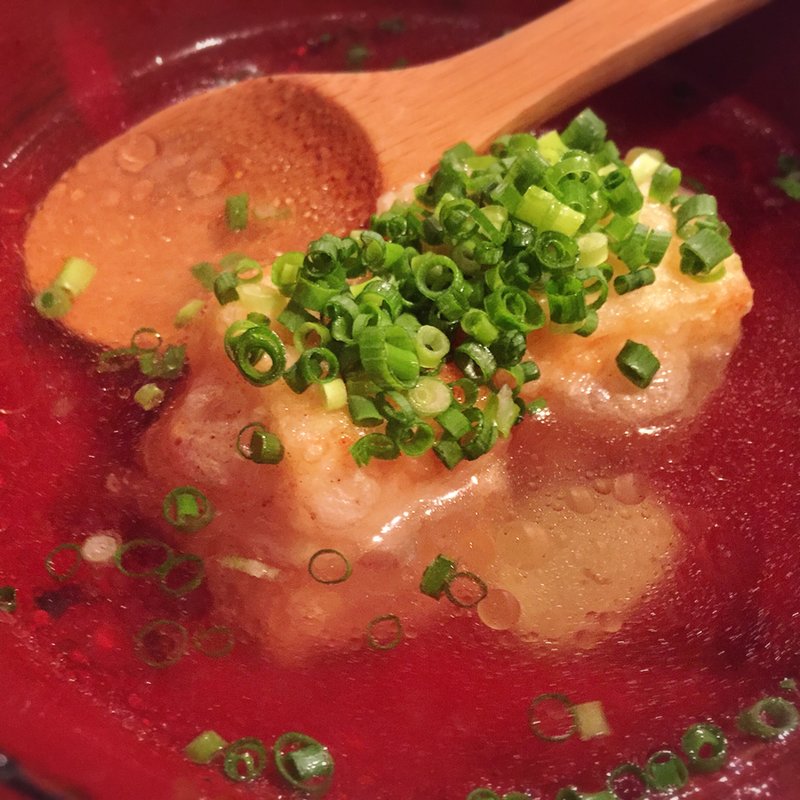 手作りチーズ豆腐のあげだし(うちのごはん)