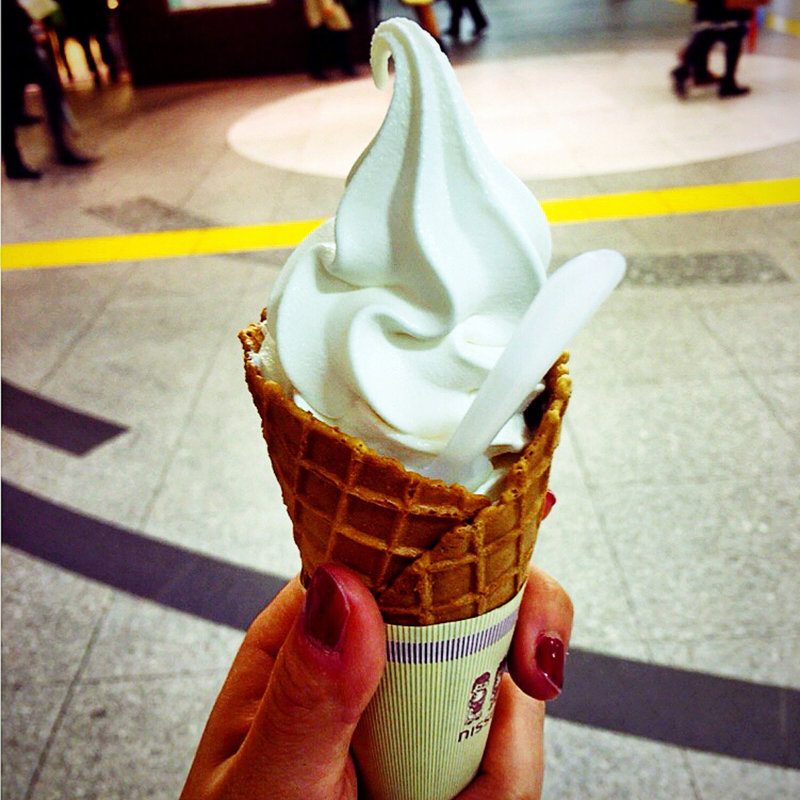 北海道牛乳ソフト(ドリップマニア グランスタ店 （Drip Mania）)