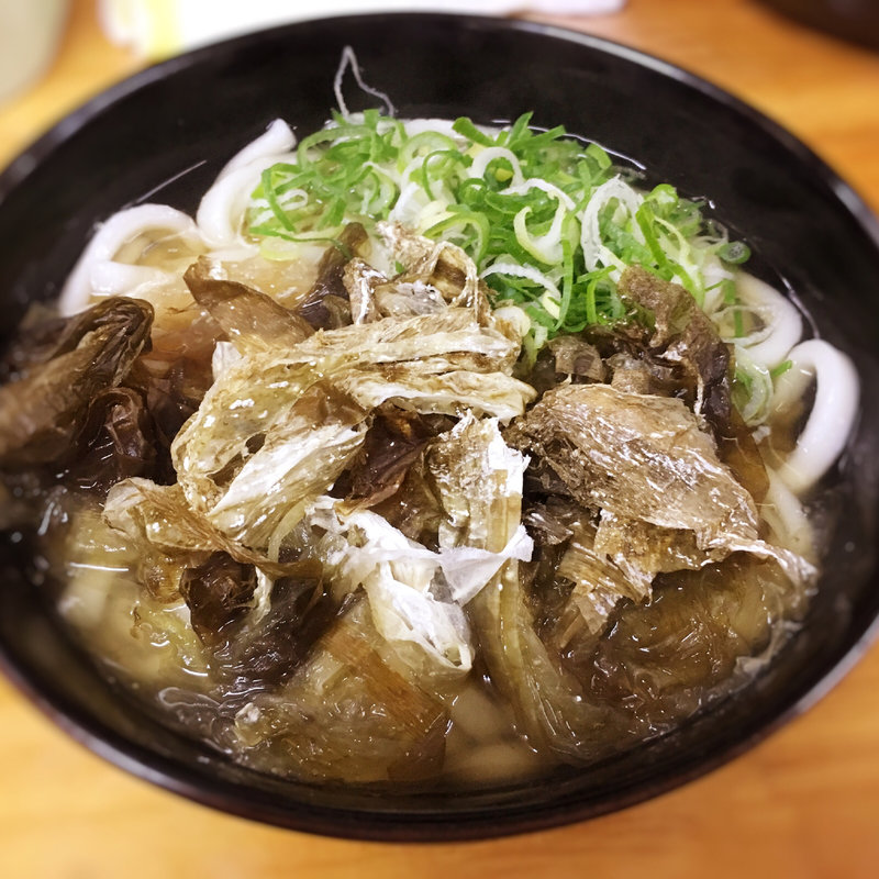 こんぶうどん(天ぷらうどん)