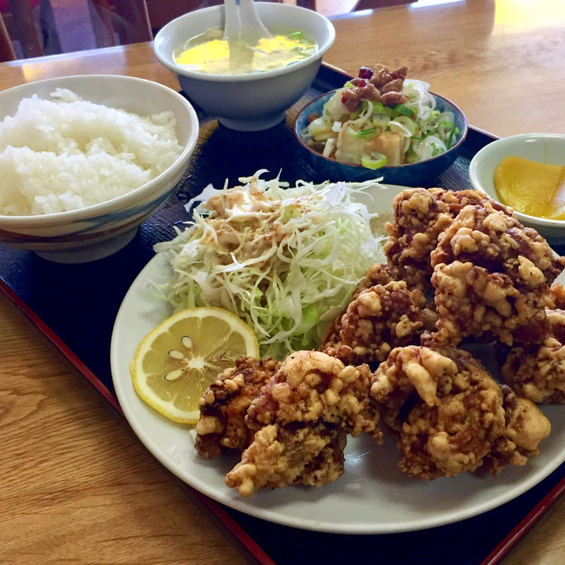 鶏の唐揚げ定食(龍一番)