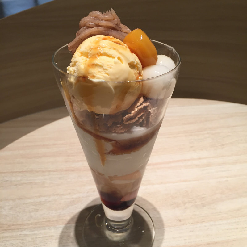 栗のモンブランパフェ(ナナズグリーンティー グランフロント大阪店 （nana's green tea）)