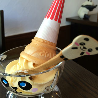 ソフトクリーム(ぱんだ珈琲店)